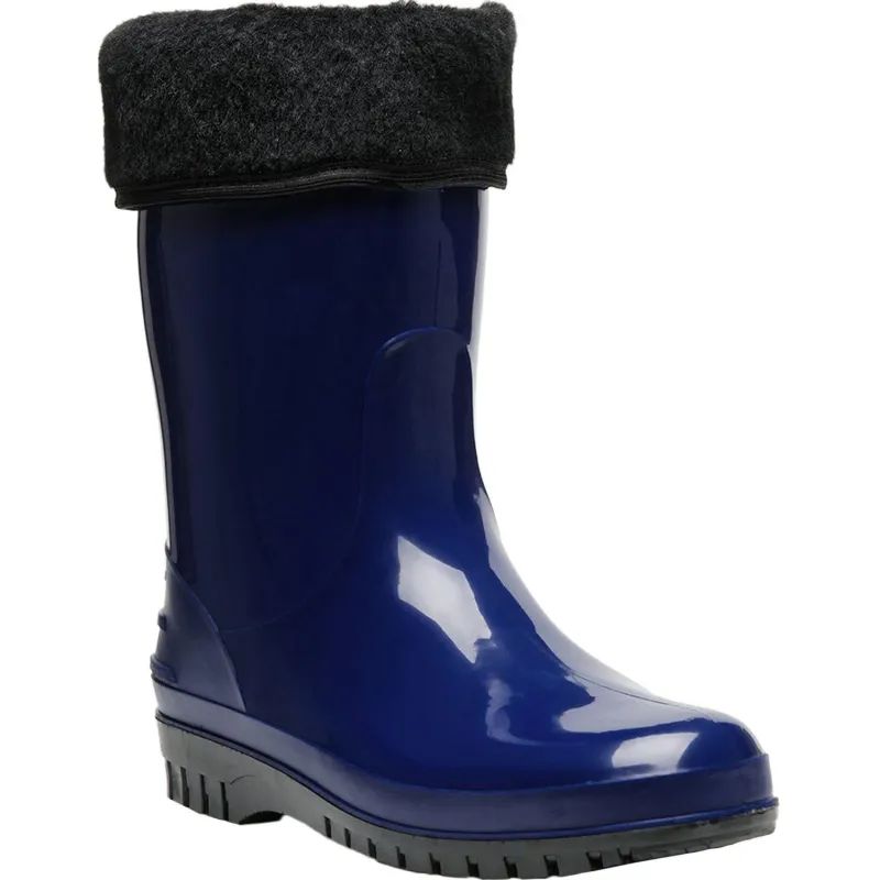 Сапоги женские цв.т.синий мод 260 У (р.38) (247) ПВХ утепленные