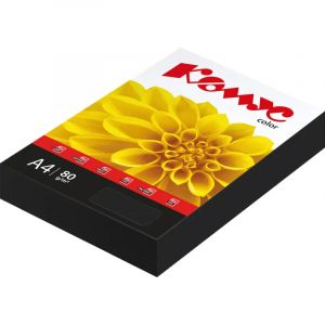 Бумага цветная Комус Color (черный интенсив), 80г, А4, 500 л.