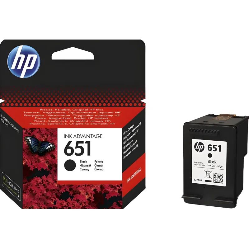 Картридж струйный HP 651 C2P10AE чер. для DJ 5575/5645