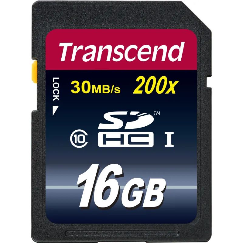 Карта памяти Transcend Premium SDHC 16Gb UHS-I Cl10, TS16GSDHC10