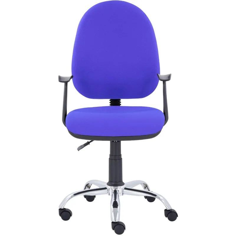 Кресло UP_EChair 223 PC ткань синяя С06, хром