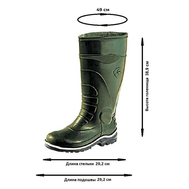 Сапоги мужские мод.173 с МП олива (р.45) (292) (арт.1.1.П)