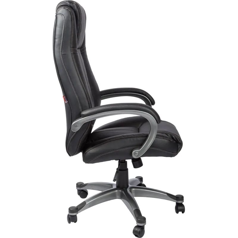 Кресло BN_Dp_Руководителя EChair-604 RT рецикл.кожа черная,