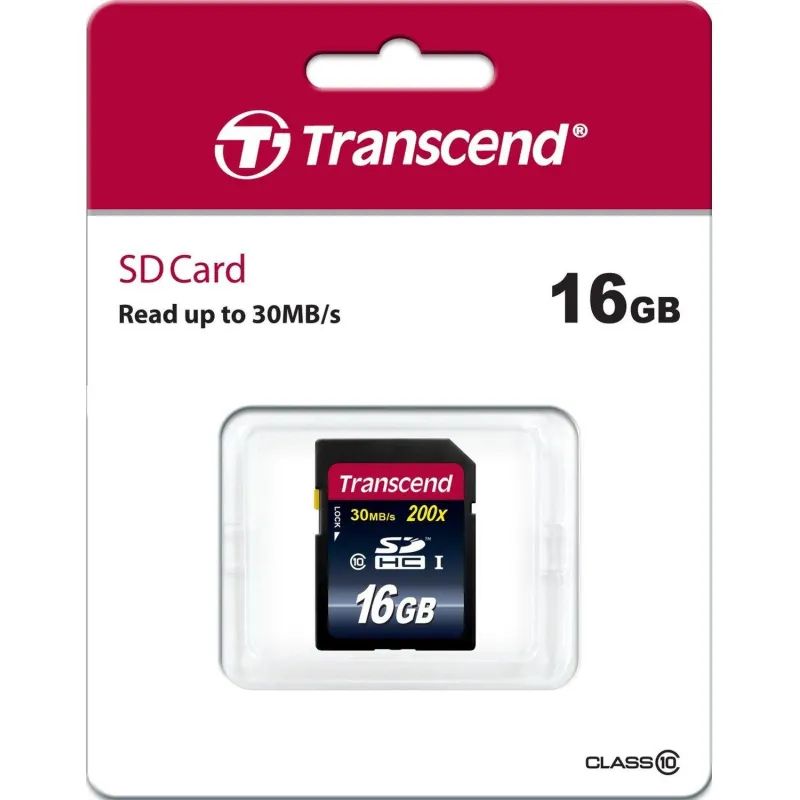 Карта памяти Transcend Premium SDHC 16Gb UHS-I Cl10, TS16GSDHC10