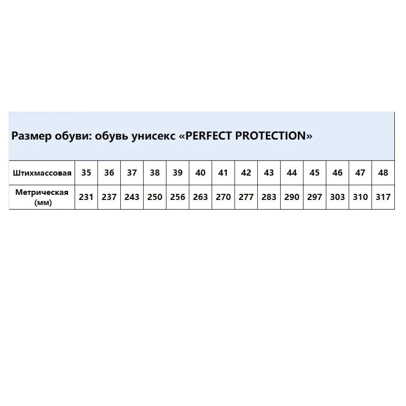 Ботинки PERFECT PROTECTION ПУ/НР с ПП и АС р.40 (111733)