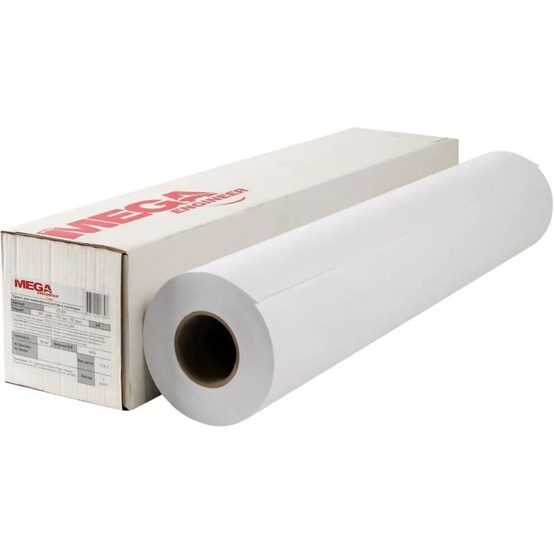Бумага широкоформатная InkJet 70г 841ммх175 76мм