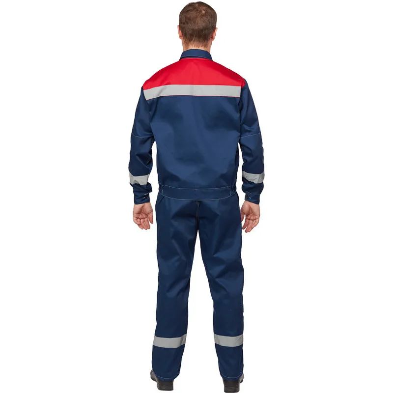Костюм рабочий летний муж. л20-КПК син/красн (р.48-50) 158-164 (Арсенал-СП)