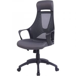 Кресло BN_Hg_EChair-578 TC сетка/ткань черный, пластик черный