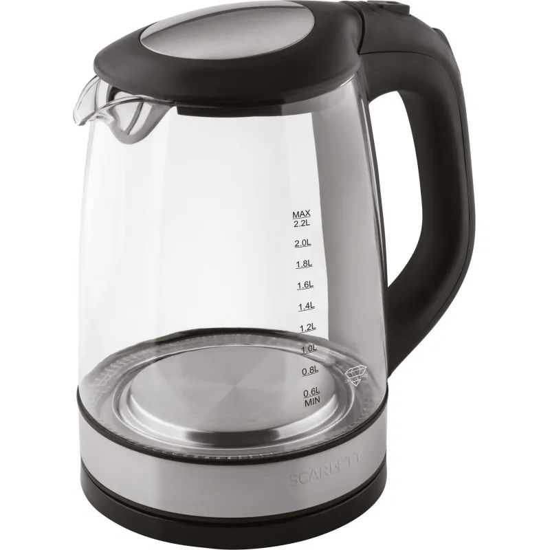 Чайник Scarlett SC - EK27G19, 2200 Вт 2,2л, стеклянный корпус