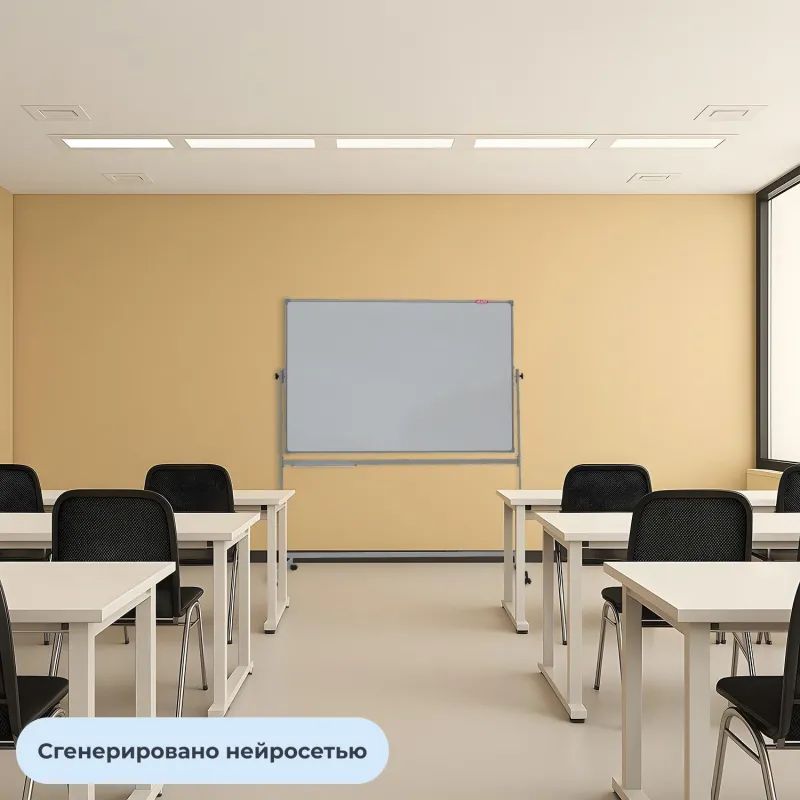 Доска магнитно-меловая Attache Loft комбин. 1-эл.поворот.100x150 черн-белый