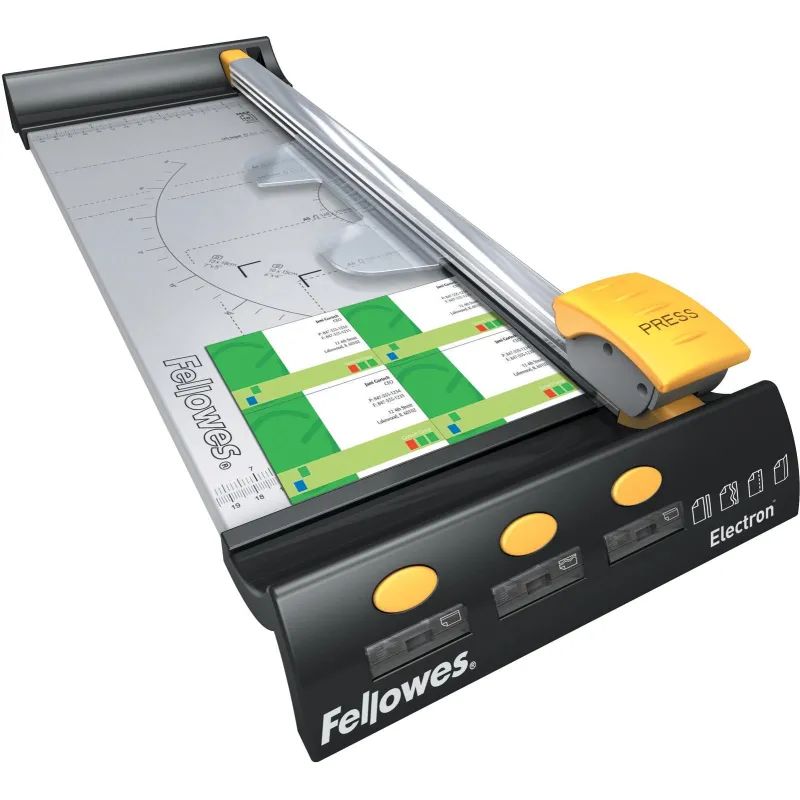 Резак для бумаги Fellowes Electron A3, 455мм, 10л, 4резки, роликовый