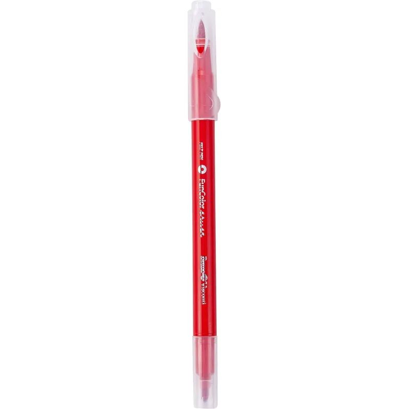Фломастеры КИСТОЧКИ ДВУСТОРОННИЕ FUNCOLOR 12цв,в пластиковом пенале 32-0047