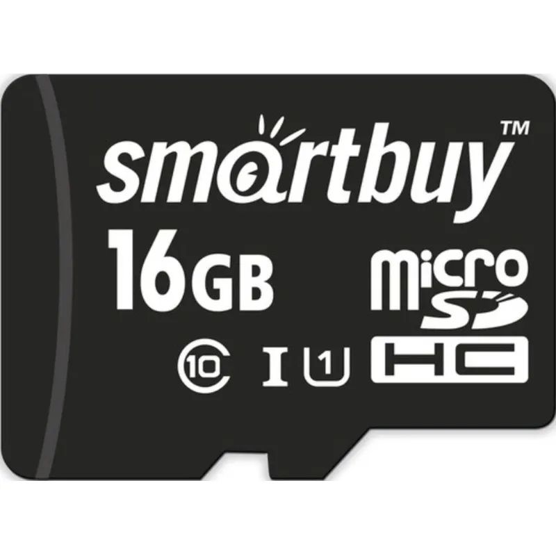Карта памяти SmartBuy microSDHC 16Gb UHS-I Cl10 +ад, SB16GBSDCL10-01