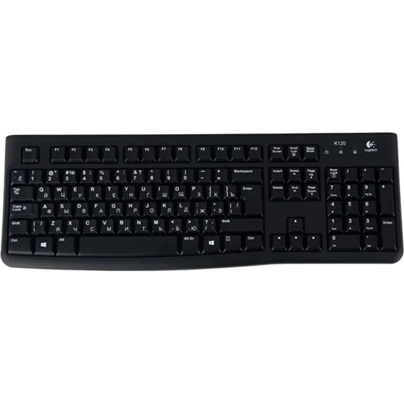 Клавиатура Logitech Keyboard K120 For Business Black USB (920-002522)