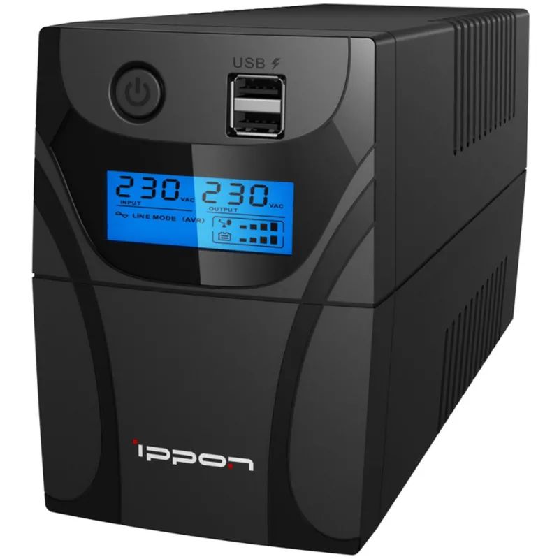 ИБП Ippon Back Power Pro II 500 500VA 300Вт IEC(4) черный(1030299)