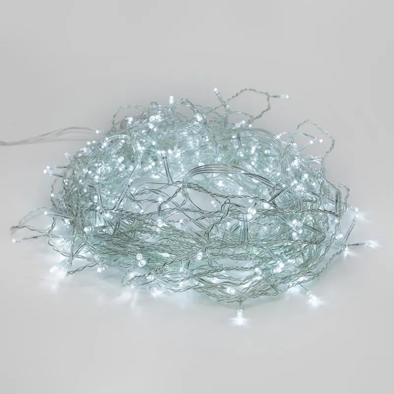 Гирлянда светодиодная Дождь 1,5x1,5 м, 144 LED, мерцание, белый,  235-035