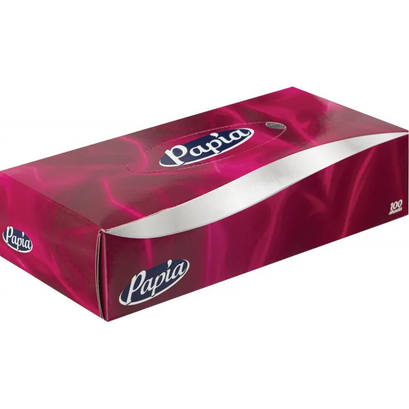 Салфетки косметические Papia 2сл 100шт/уп