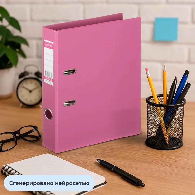 Папка-регистратор Strong Line  50мм, фуксия , ПБП2,карм.кор