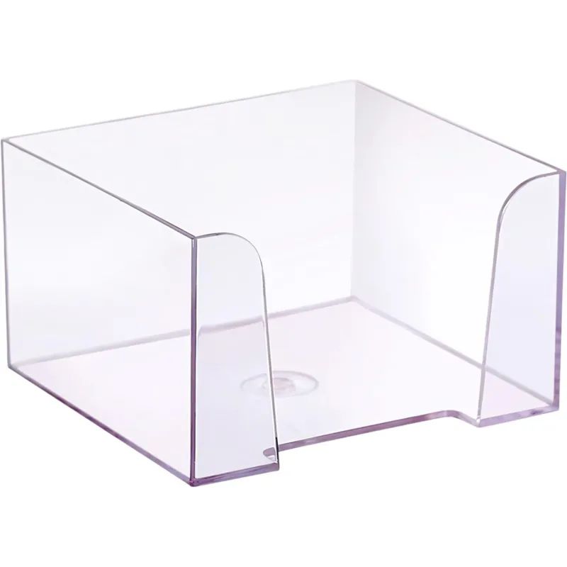 Бокс для бумаги 9х9х5 прозрачный ПЛ61