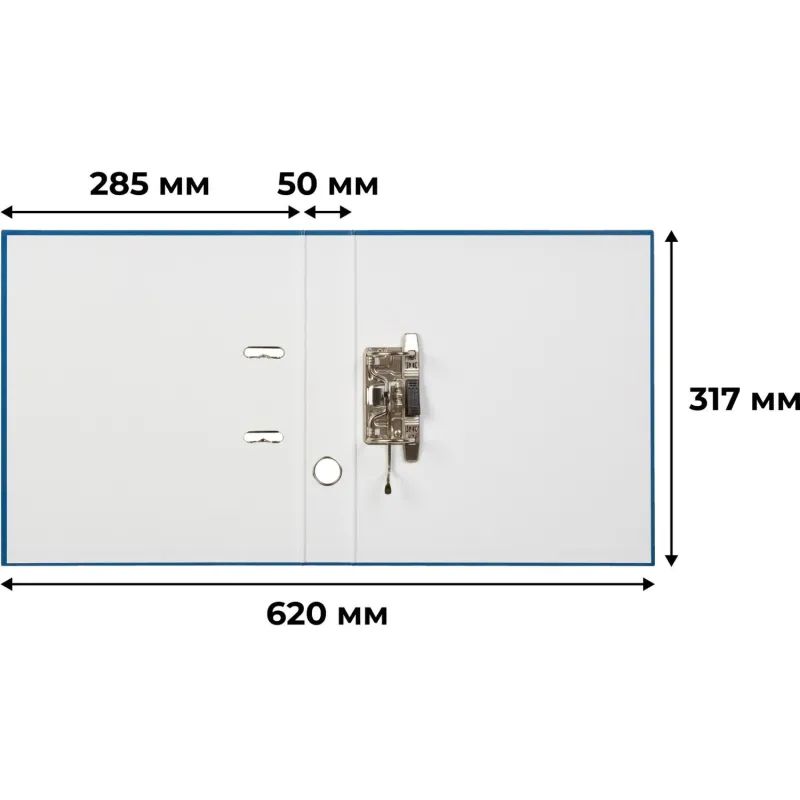 Папка-регистратор Attache Economy, 50мм, 10шт/уп, cиний,ПБП1,карм.кор