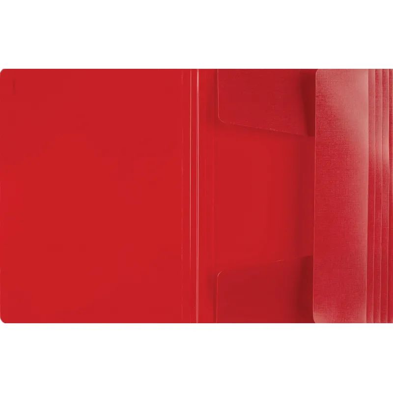 Папка на резинках Комус Шелк красная