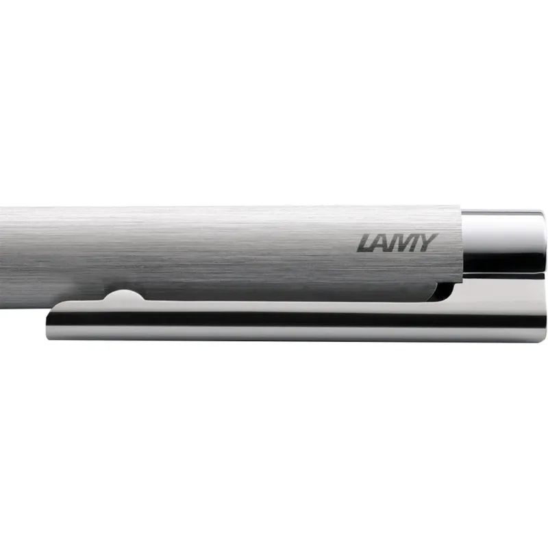 Ручка шариковая автоматическая LAMY 206 logo, Матовая сталь, M16, 4026752