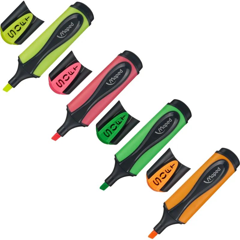 Набор текстовыделителей Maped FLUO PEP&#039;S FLEX,1-5мм,4цв/наб, 740300