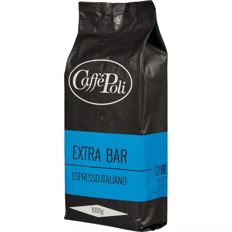 Кофе в зёрнах Caffe Poli Extra Bar 1 кг (пакет)