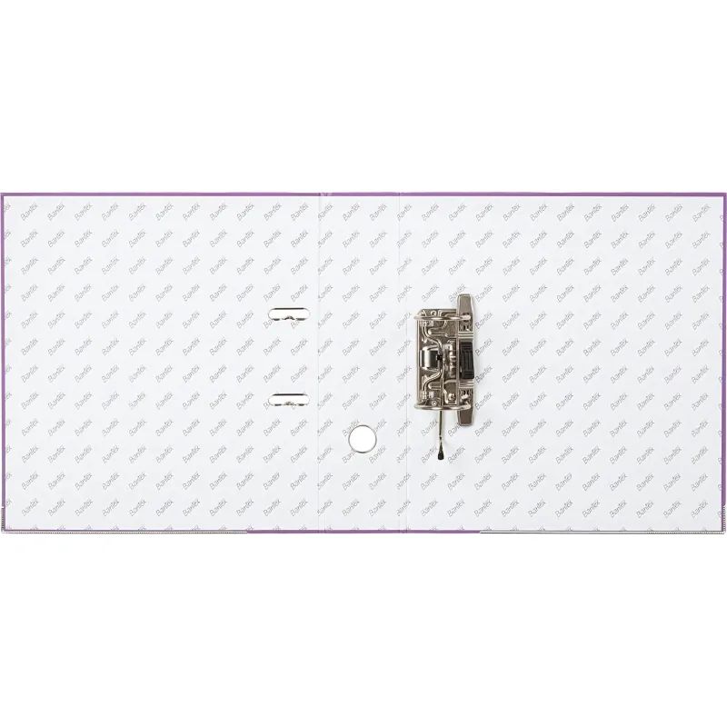 Папка-регистратор ECONOMY PLUS 80мм,фиол,ПБП1,карм.кор,мет.уг