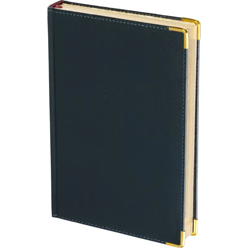 Ежедневник полудатированный кожа,синий,А5,145х216,208л, IMPERIUM 3-023/121