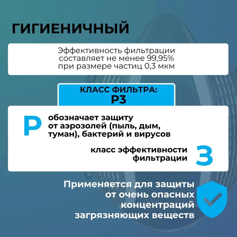Фильтр противоаэрозольный ELIPSE марка Р3 (арт производ SPR316IDUD) 2 шт/уп