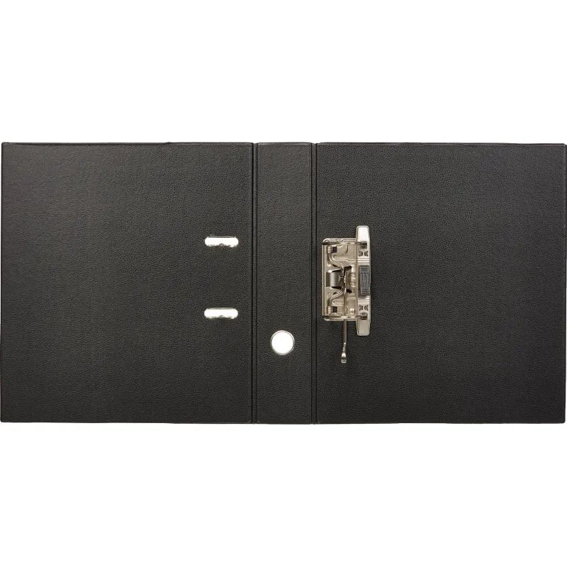 Папка-регистратор Strong Line 70мм, черный, ПБП2, карм.кор