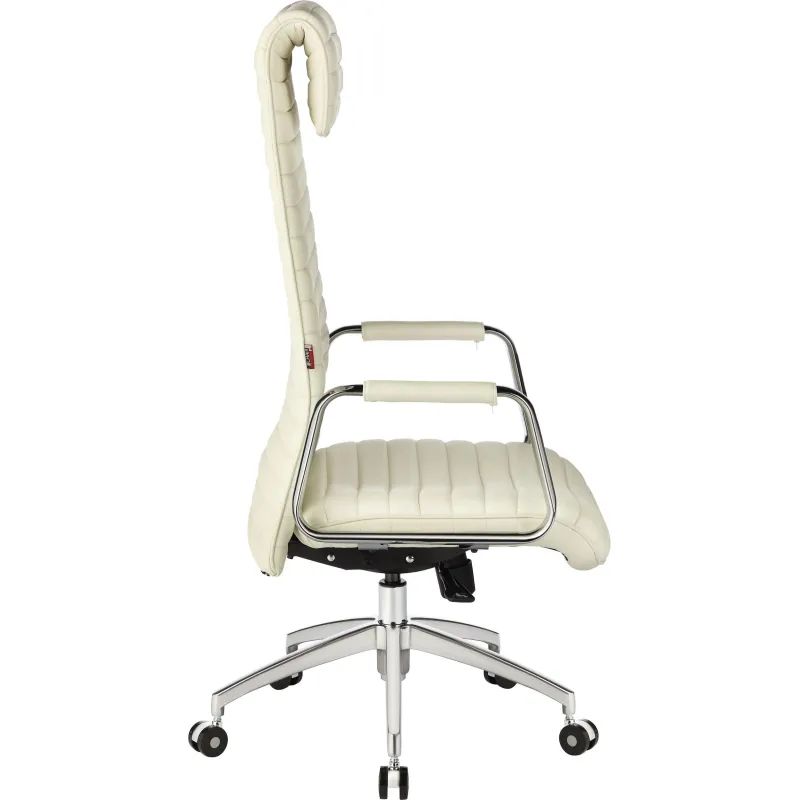 Кресло BN_Fc_Руководителя Echair-528 ML кожа белая, алюминий