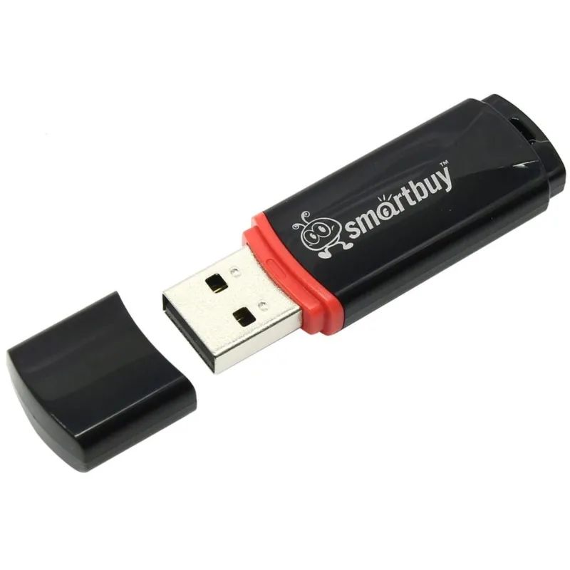Флеш-память Smartbuy Crown, 8Gb, USB 2.0, чер, SB8GBCRW-K