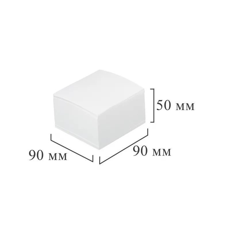 Блок для записей ATTACHE запасной 9х9х5 белый блок 80г, 3штуки/спайка