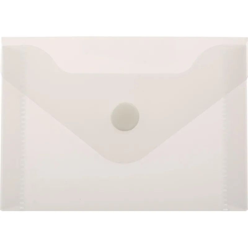 Папка-конверт на кнопке А7 105x74мм 180 мкм  ассорти,Attache  20шт.уп