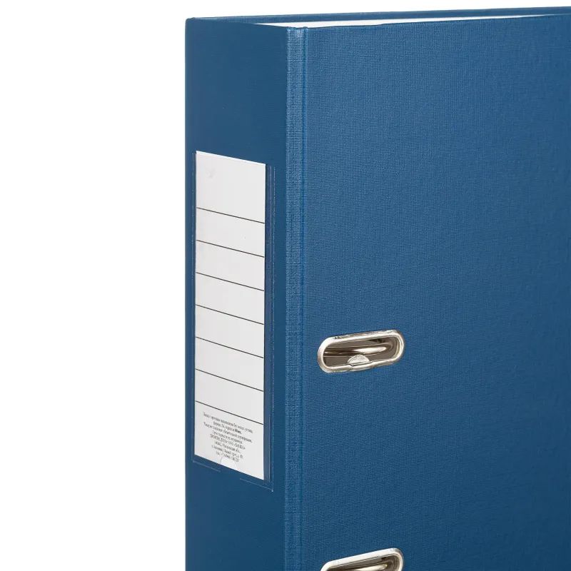 Папка-регистратор ,80 мм Элементари ,син Экономи,б/мет угол,ПБП1,карм.кор