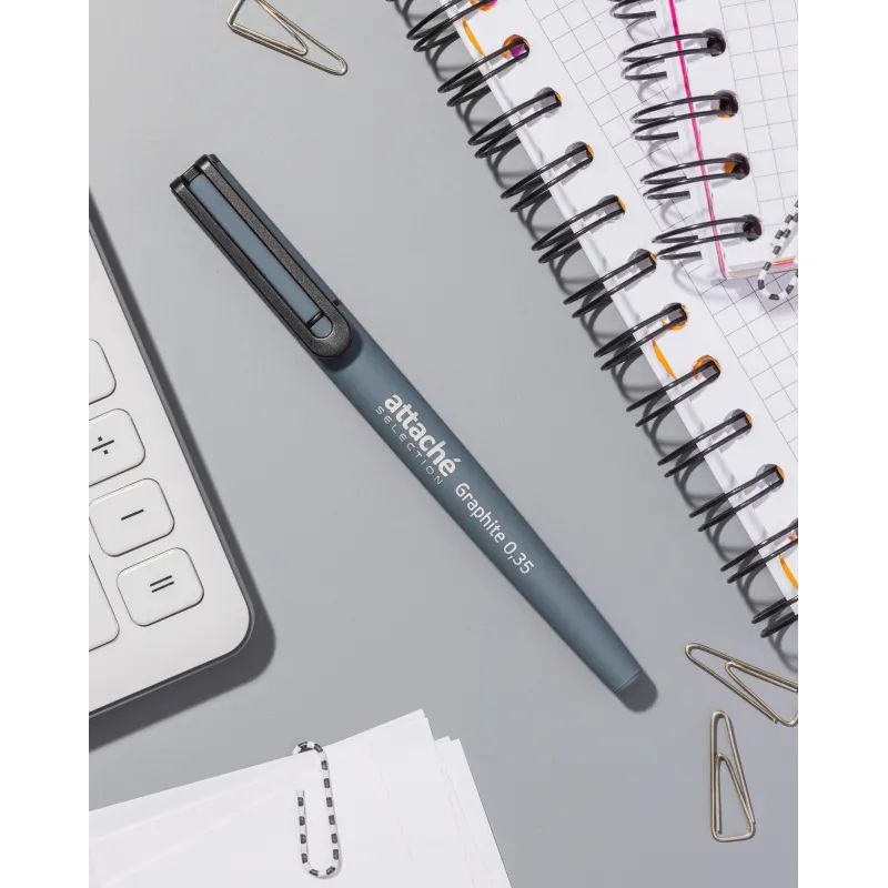 Ручка гелевая неавтомат. Attache Selection Graphite цвет чернил синий