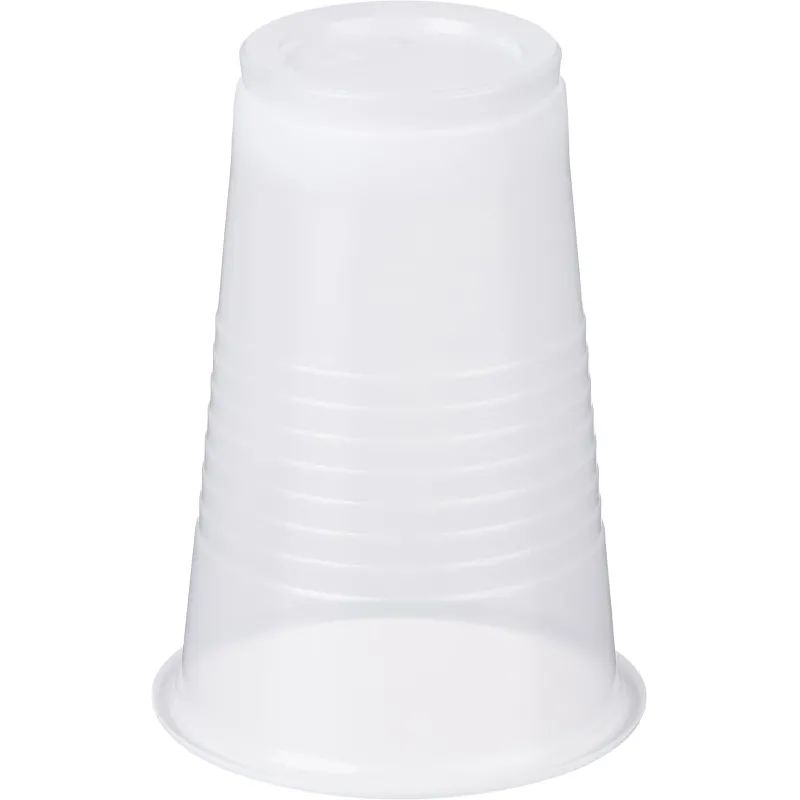 Стакан одноразовый 200мл белый, для хол/гор., бюджет, КОМУС ПП 100шт/уп