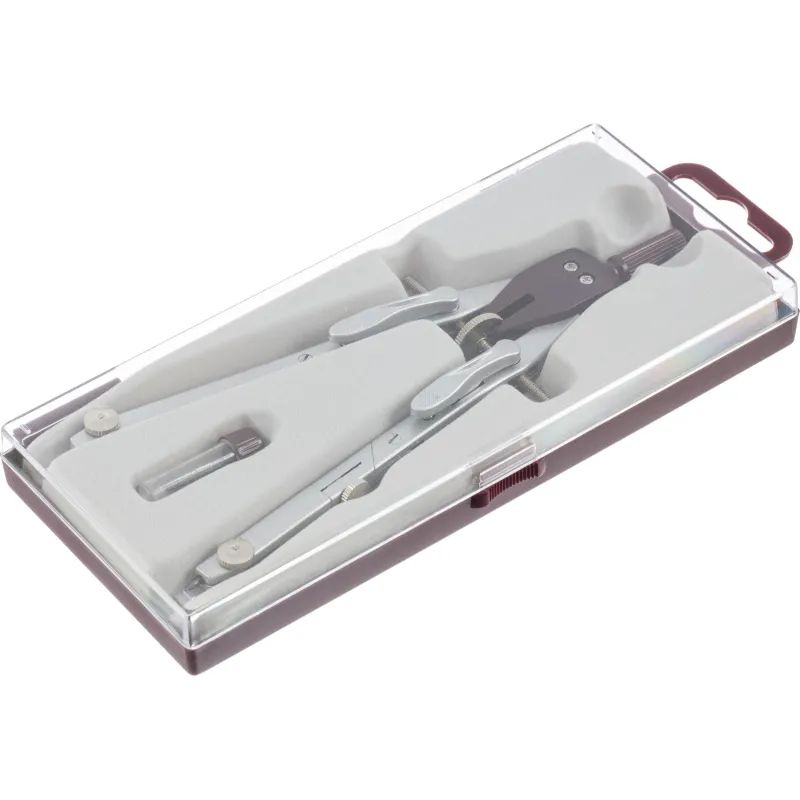 Готовальня Attache Крон-циркуль 170 мм,запасной грифель,пласт.пенал S08002