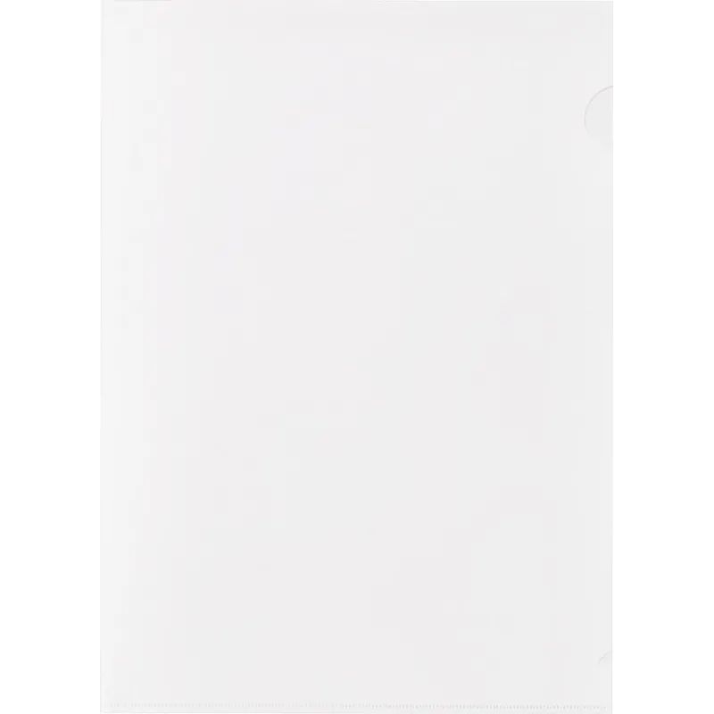 Папка уголок E-310 180мкр жест.пластик А4 бел.матов.Россия 10шт/уп