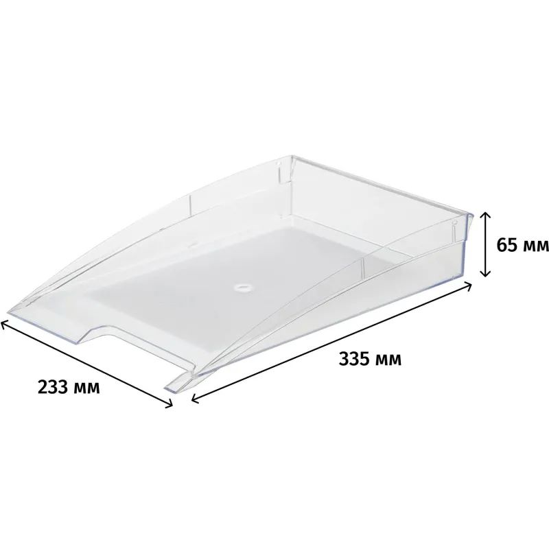 Лоток горизонтальный Attache City прозрачный