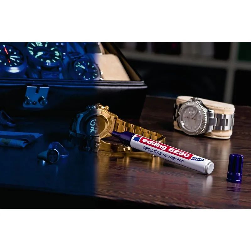 Маркер ультрафиолетовый EDDING E-8280 круглый наконечник 1,5-3мм