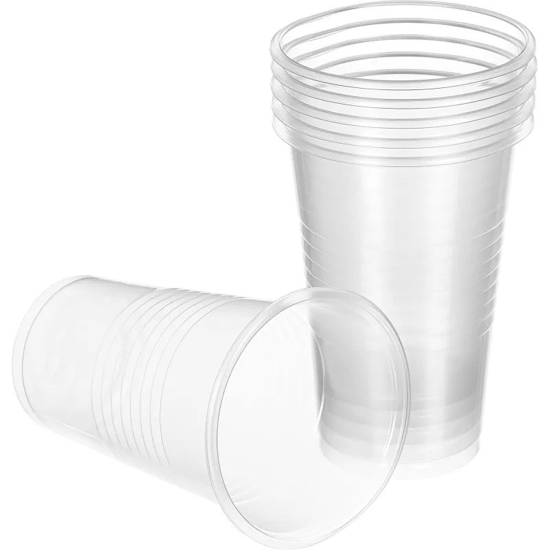 Стакан одноразовый 200мл прозр.,  для хол/гор., бюджет, КОМУС ПП100шт/уп