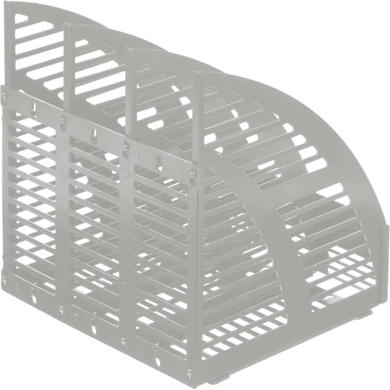 Лоток вертикальный Attache сборный 3 отделения серый