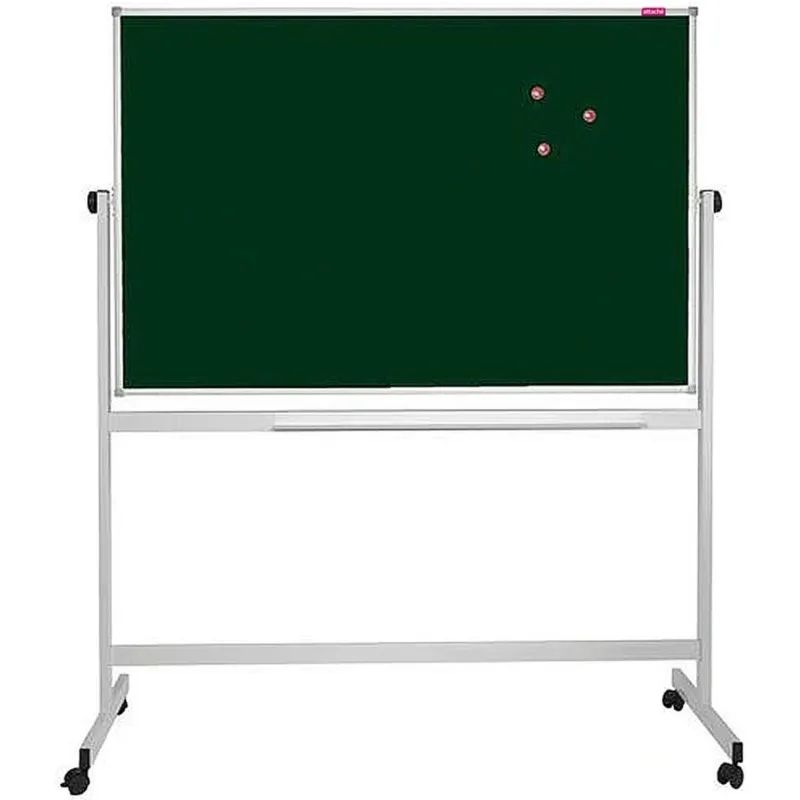 Доска меловая-магнитн-зелен/маркер-белая Attache Twist100х150вращ.моб.усил