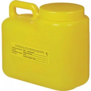 Емкость-контейнер д/сбора ост.инстр.с иглосъем.Б Жел.3л.ОЛДАНС