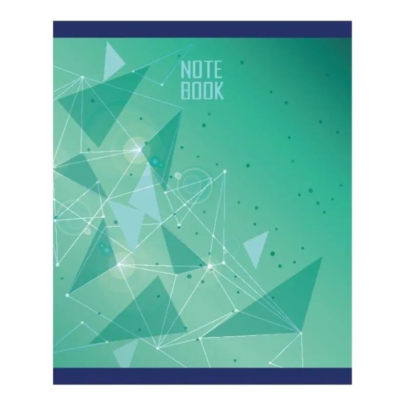 Тетрадь общая А5,48л,кл,скоб,блок-офсет-2 Galaxy син/зел/жел/кр асс