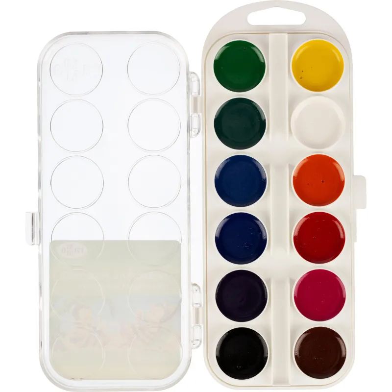 Краски акварельн. Гамма Пчелка 24цв медовые пласт уп б/к