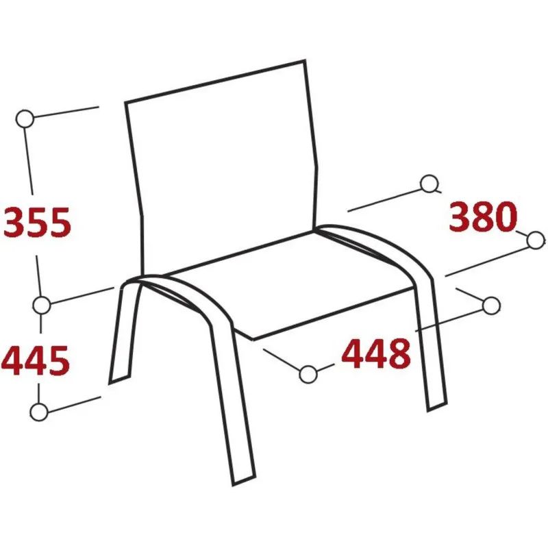 Стул складной UA_JACK BLACK каркас черный, к/з черный V-4
